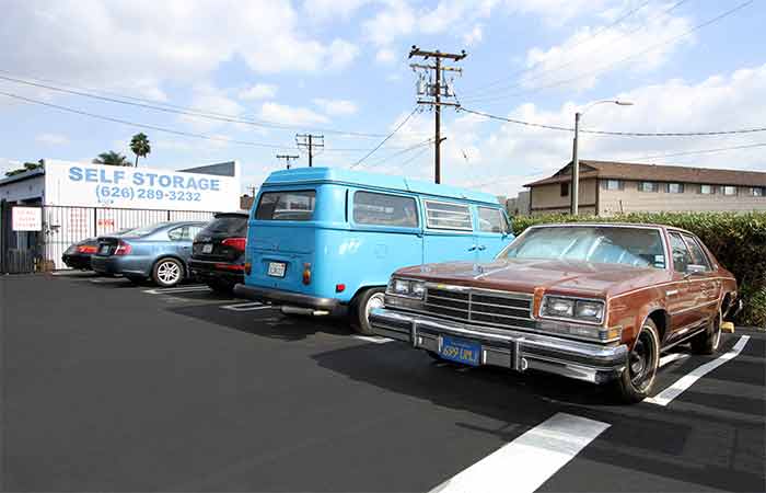 Storage parking spaces.